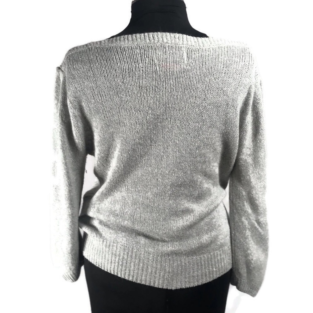 Vintage Tally-Ho Gray Silk Blend Sweater - Picture 10 of 11